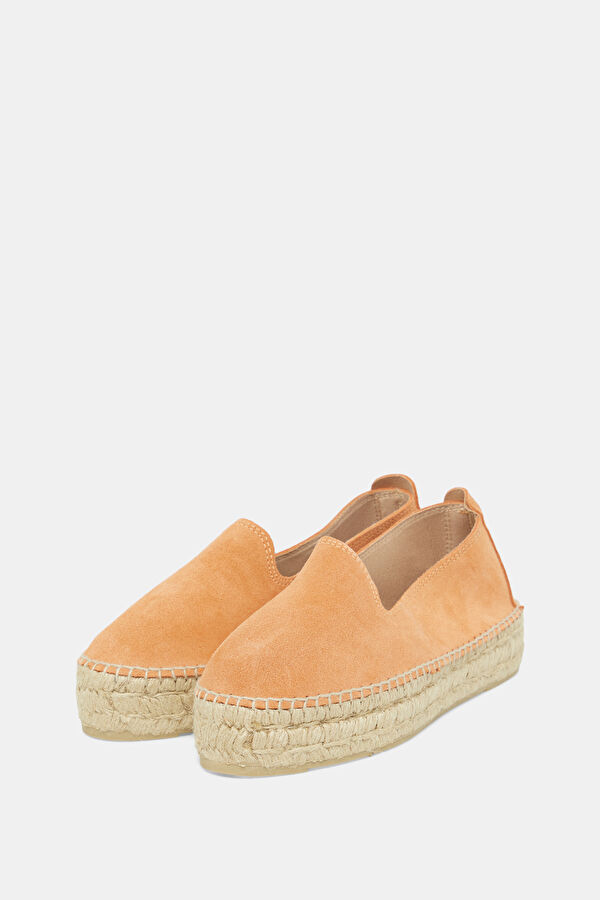 Double Sole Espadrilles Turuncu Kadın Ayakkabı 2