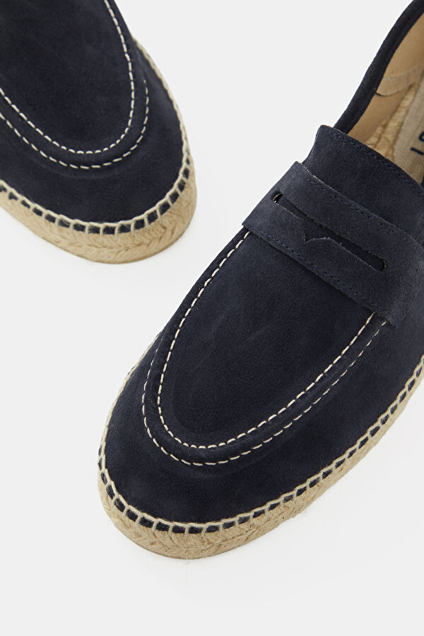 Loafer Espadrilles Koyu Mavi Erkek Ayakkabı 4