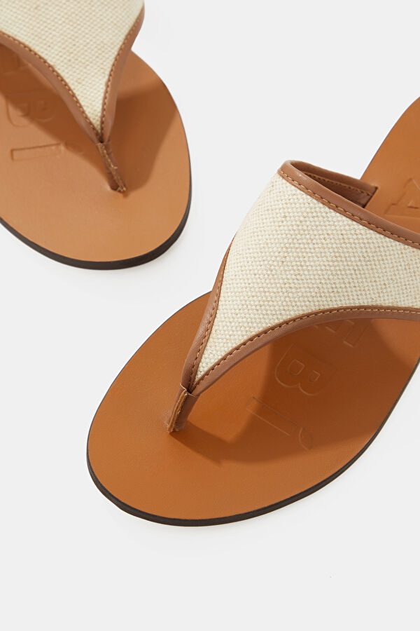 Leather Sandals Taba Kadın Terlik 4