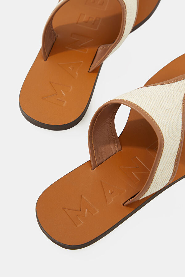 Leather Sandals Taba Kadın Terlik 5