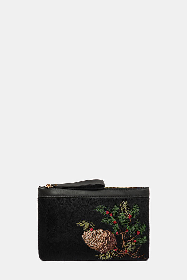 New Year Spirit Black Patterned Bag