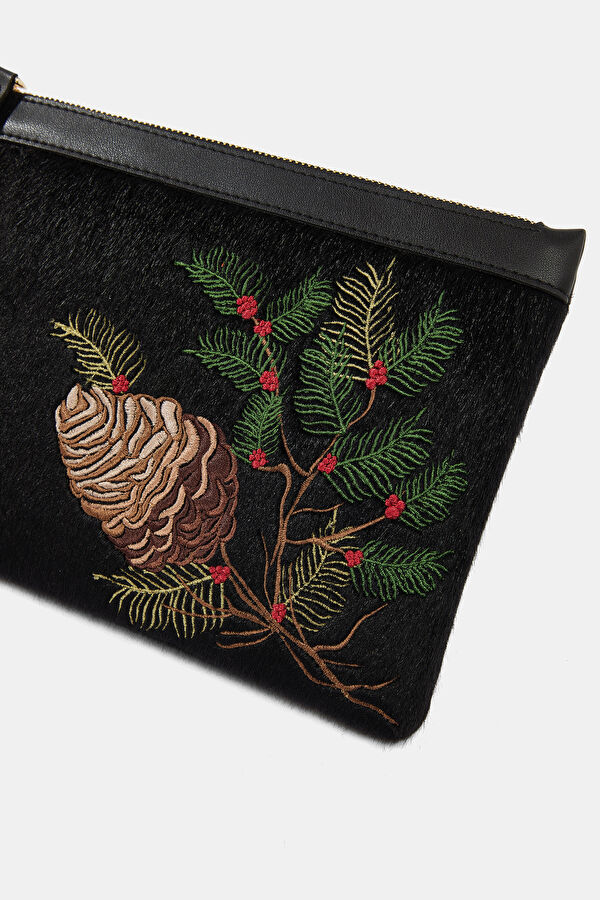 New Year Spirit Black Patterned Bag 4