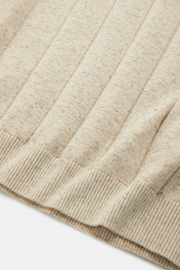 Men's Natural Striped Knit Sweater 4