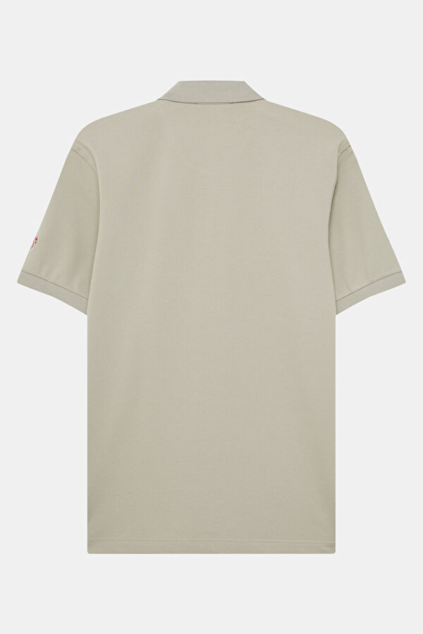 Stone Polo Collar Printed Men's T-Shirt 2