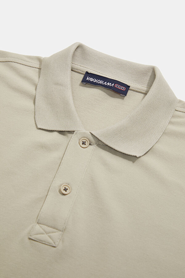Stone Polo Collar Printed Men's T-Shirt 3