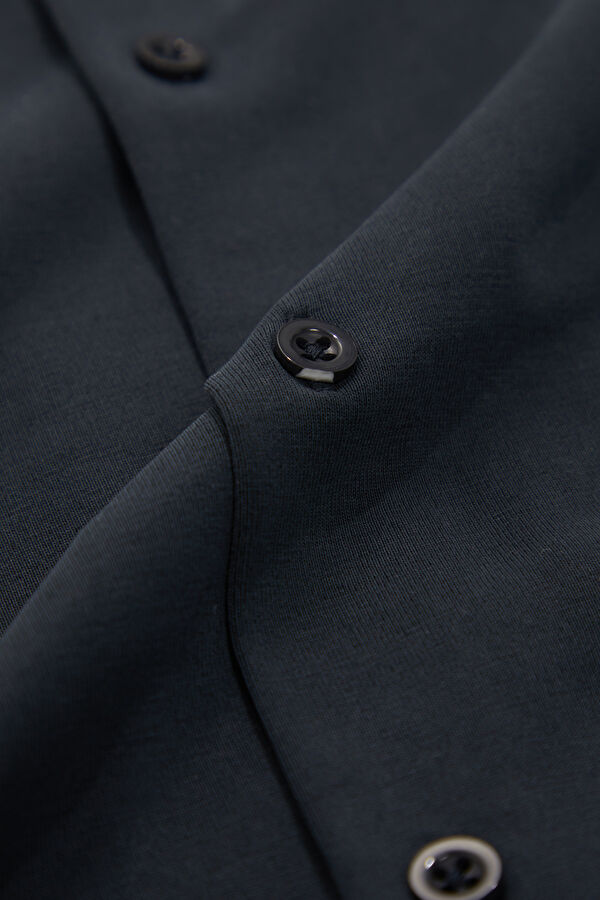Black Resort Collar Men's Shirt 4