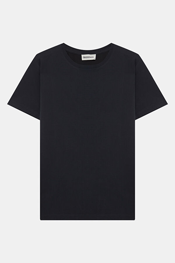 Siyah Bisiklet Yaka Erkek T-Shirt 4