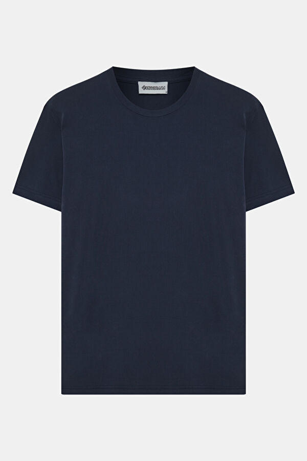 Navy Blue Crew Neck Men's T-Shirt