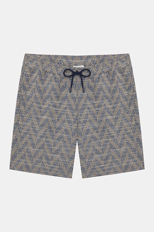 Indigo Patterned Men's Shorts