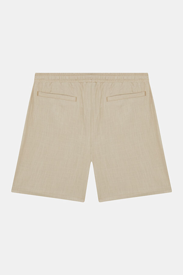 Natural Embroidered Men's Shorts 2