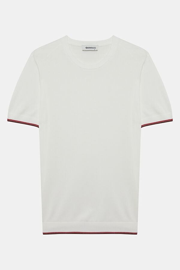White Crew Neck Men's T-Shirt 4