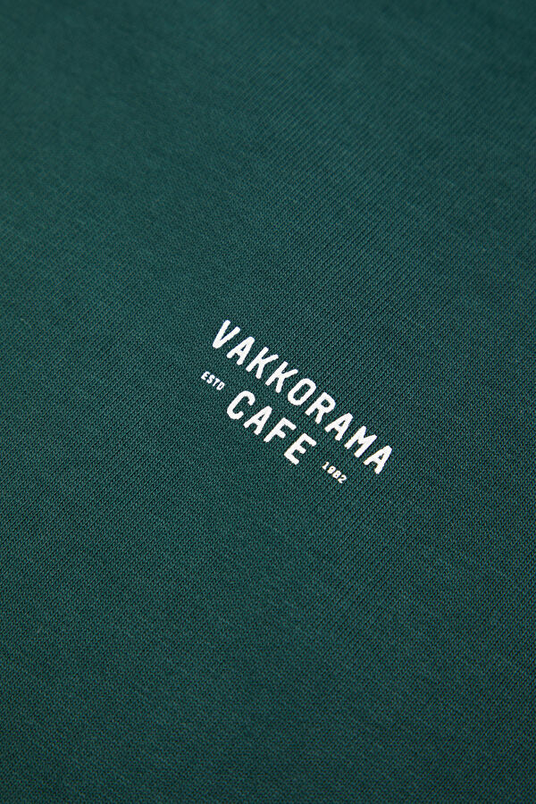 Green Crew Neck Printed T-Shirt 4