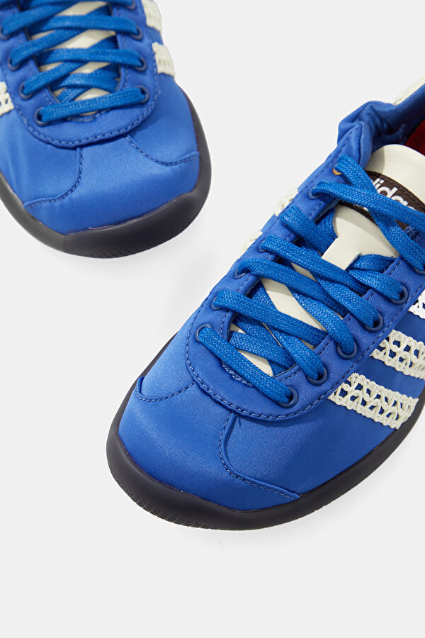 X Wales Bonner Karintha Lo Satin Dark Blue Women's Sneakers 4