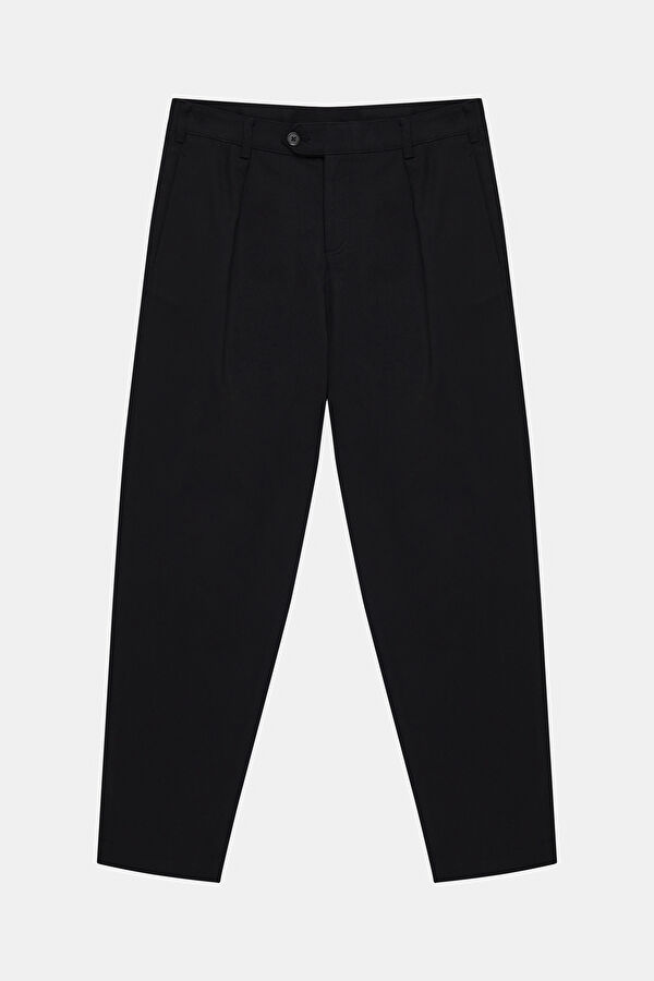Relax Fit Black Tapered Fit Men's Pants