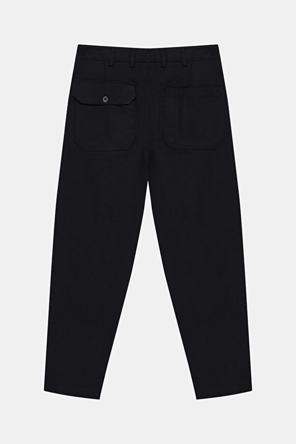 Relax Fit Black Tapered Fit Men's Pants 2