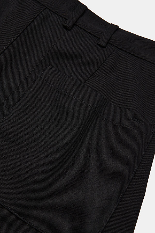Relax Fit Black Tapered Fit Men's Pants 4