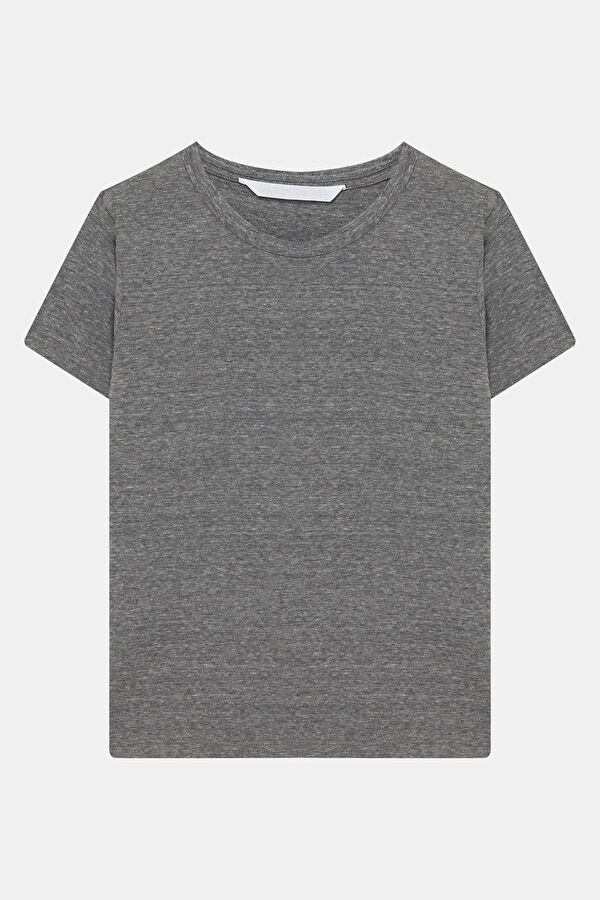 Gri Melanj Kadın T-Shirt 4