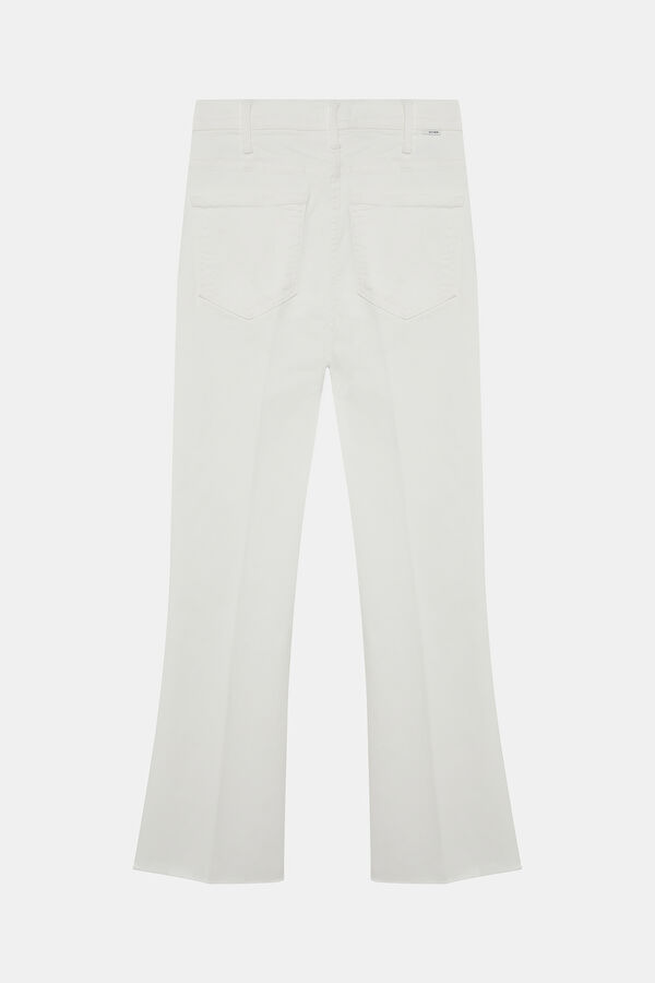 White Bootcut Women's Trousers 2