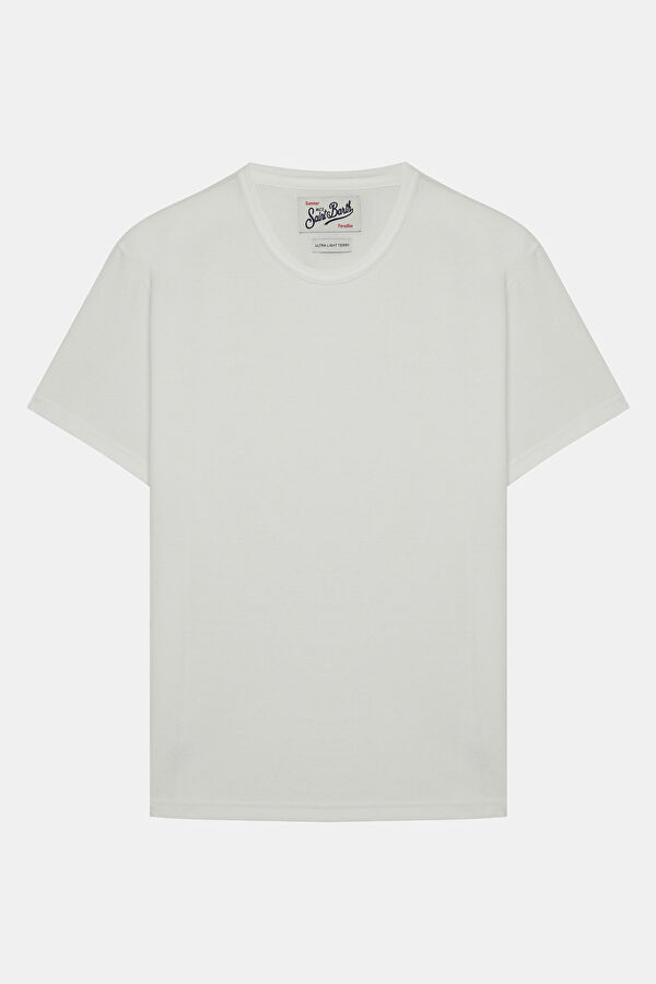 Relax Fit White Crew Neck Men's T-Shirt