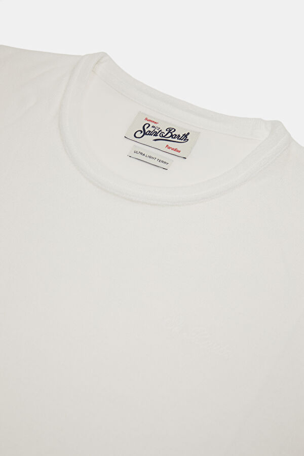 Relax Fit White Crew Neck Men's T-Shirt 3