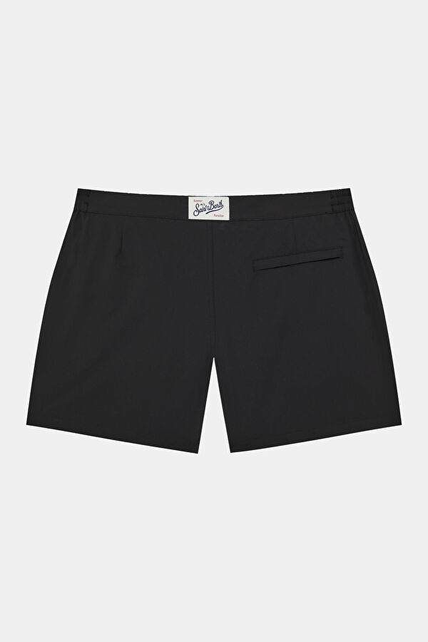 Men's Swimsuit with Black Pattern and Elastic Waistband 2