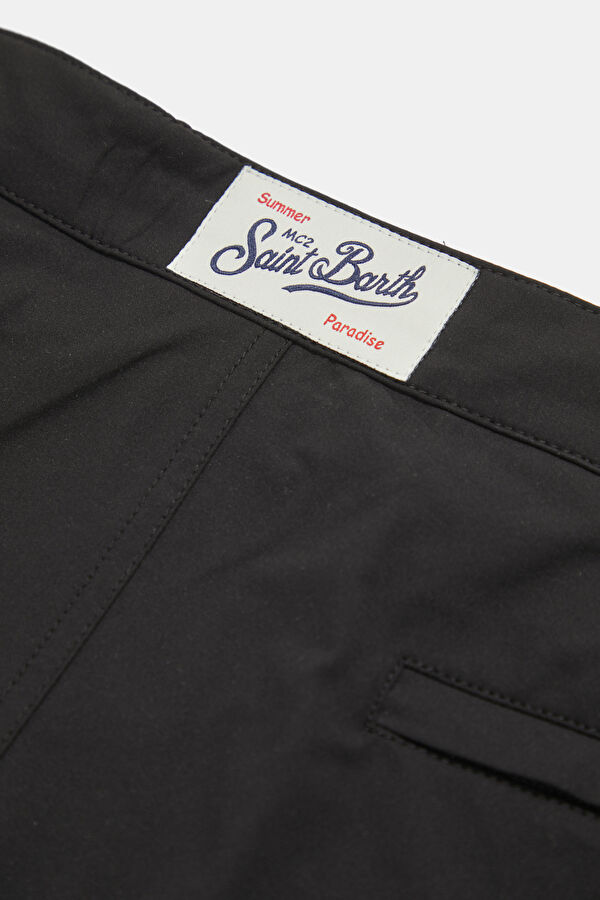 Men's Swimsuit with Black Pattern and Elastic Waistband 6
