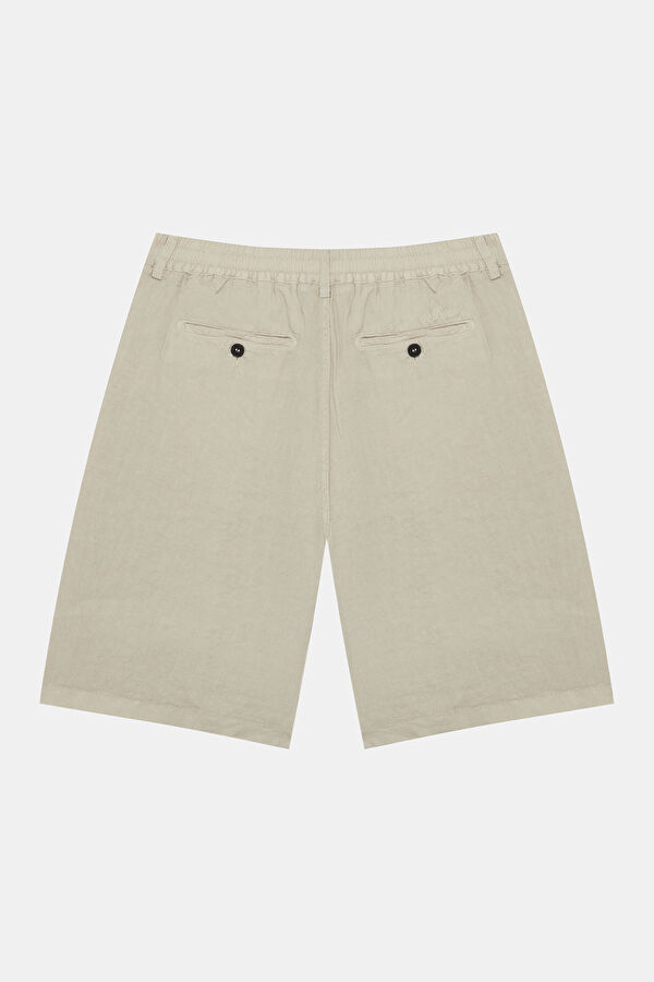 Gray Linen Men's Shorts 2