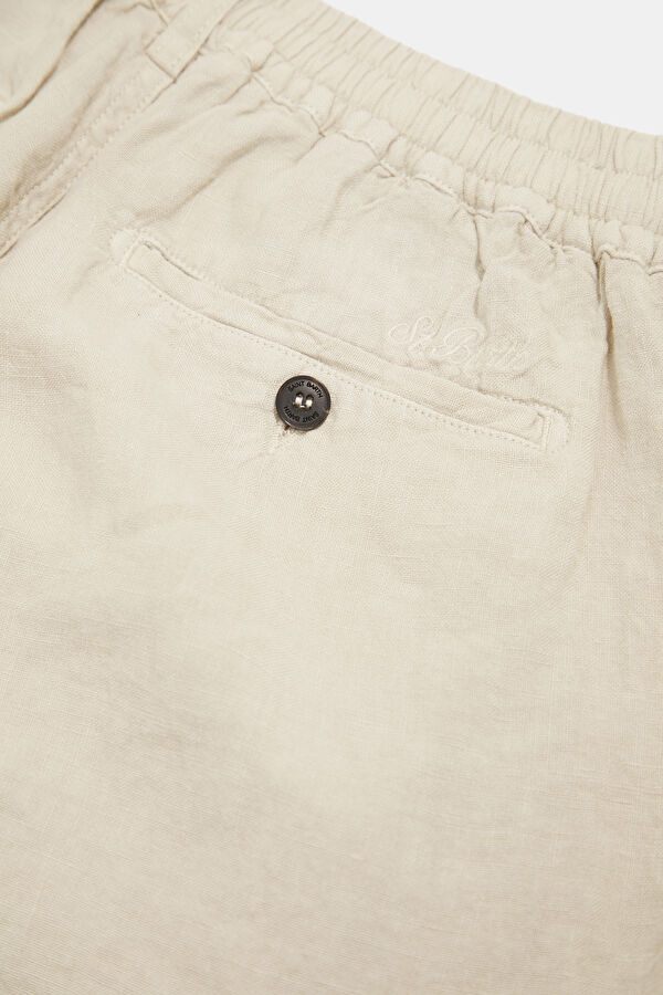 Gray Linen Men's Shorts 5