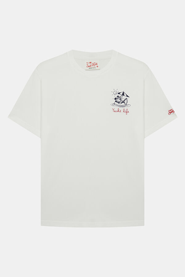 Portofino Mickey Yacht Life Men's White T-Shirt
