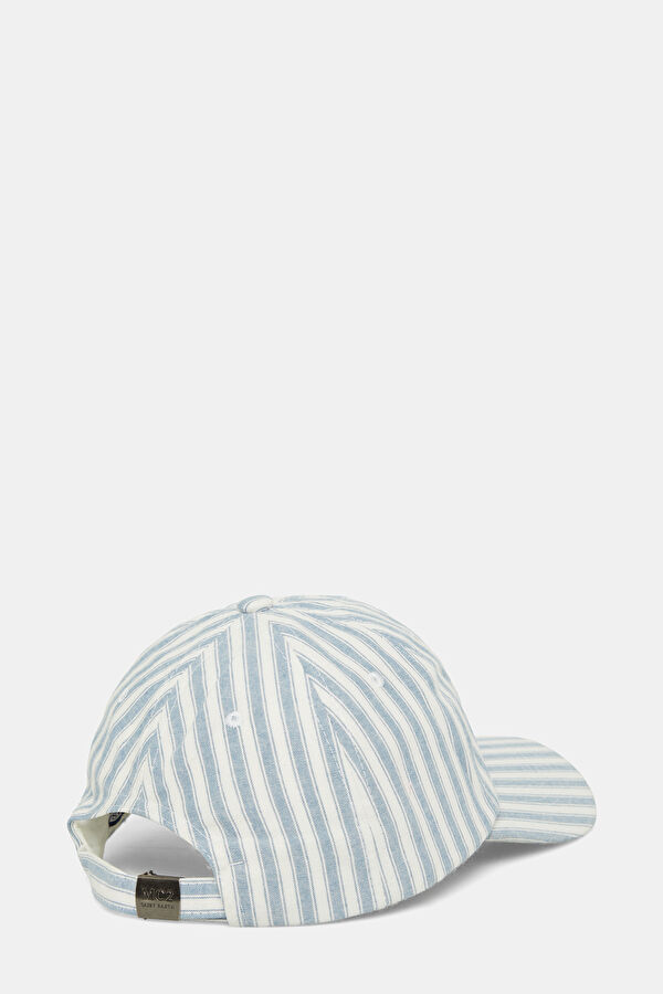 Baseball N Striped Blue Hat 2
