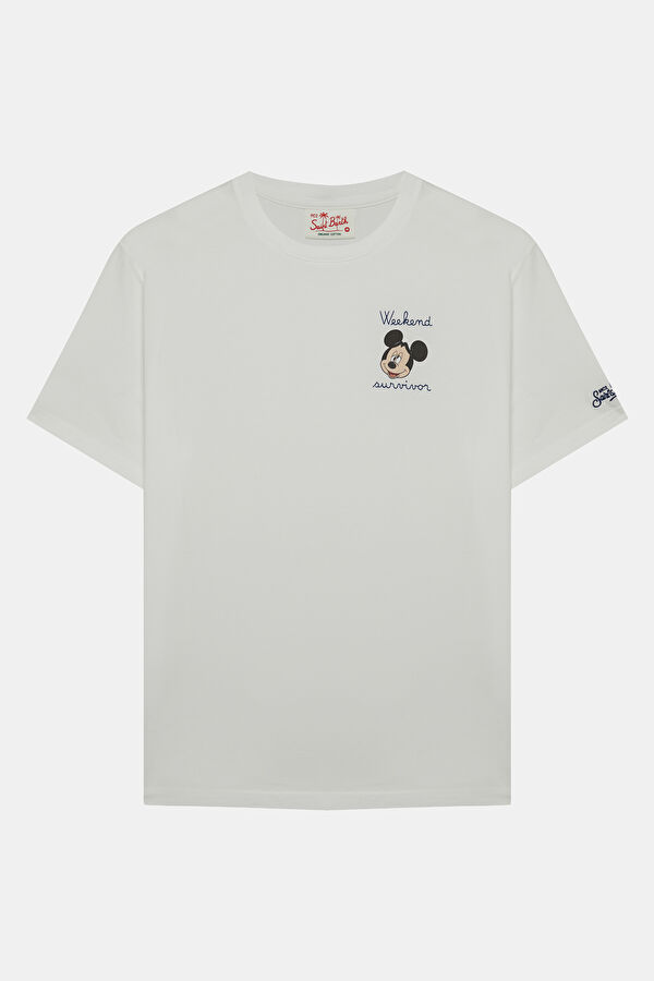 Portofino Mickey Survivor Men's White T-Shirt