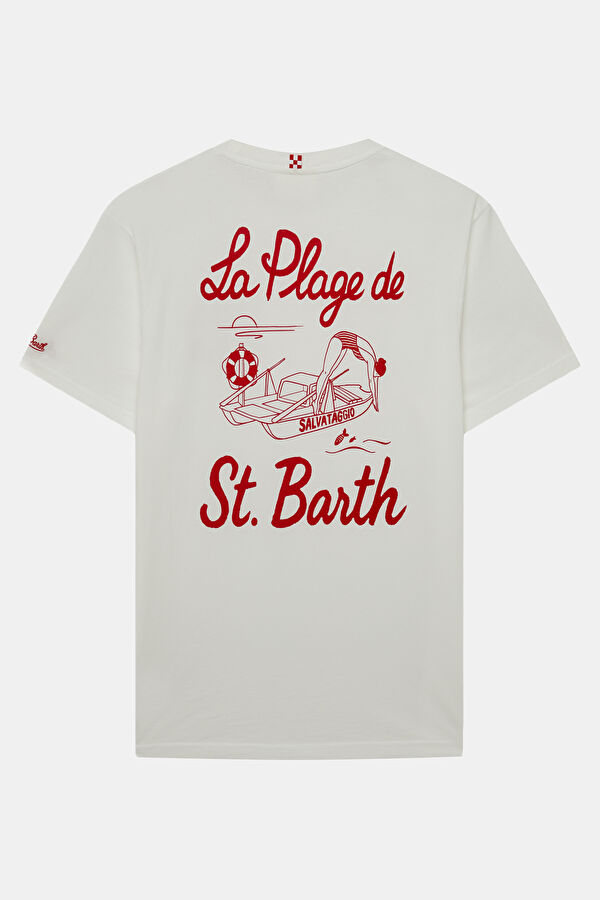 Portland Plage De Sb Men's White T-Shirt