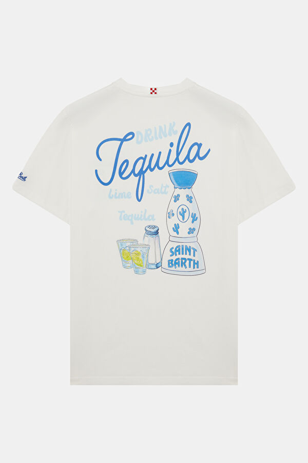 Portland Drink Tequila Erkek Beyaz T-Shirt 2