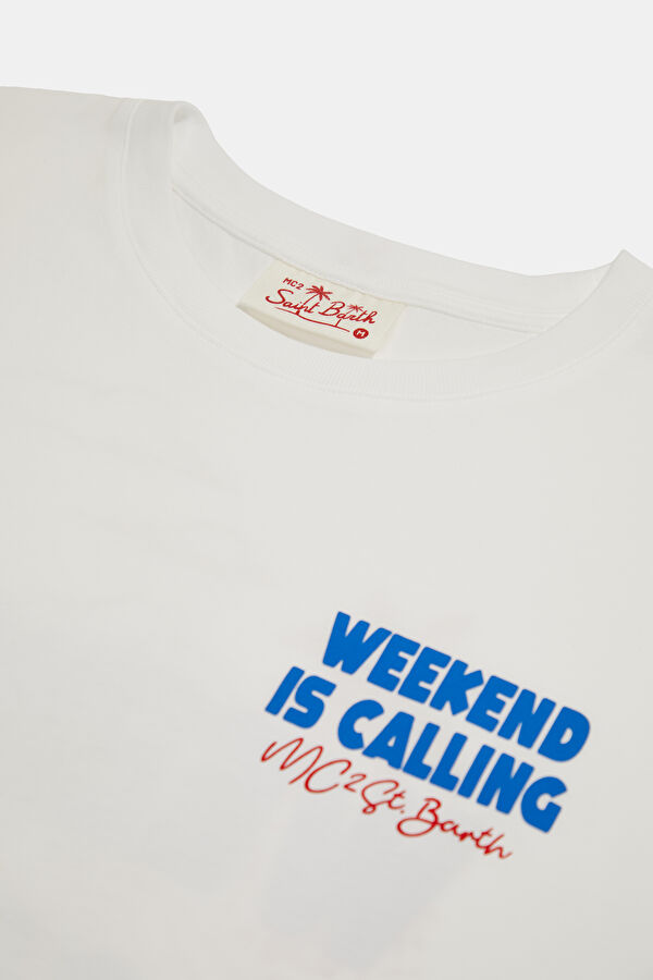 Delmar Weekend Jet Men's White T-Shirt 3