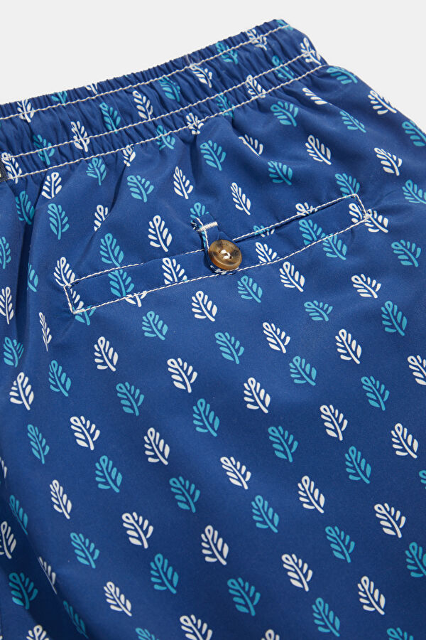 Caprese Batik Nature Patterned Men's Navy Swimsuit 5