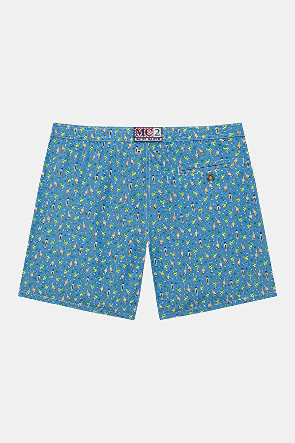 Lighting Micro Fantasy Hugo Night Men's Blue Swimsuit 2