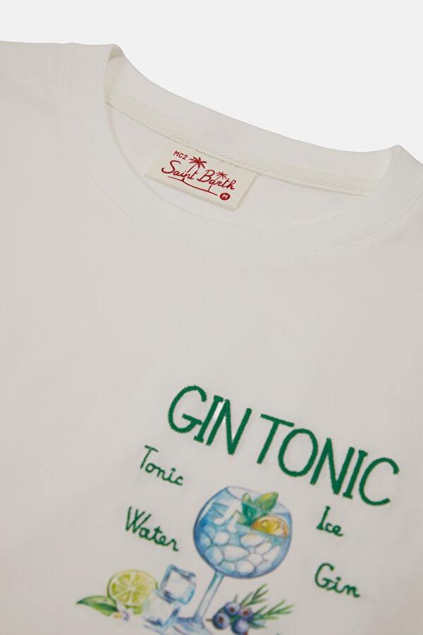 Portofino Gin Tonic Recipe Men's White T-Shirt 3
