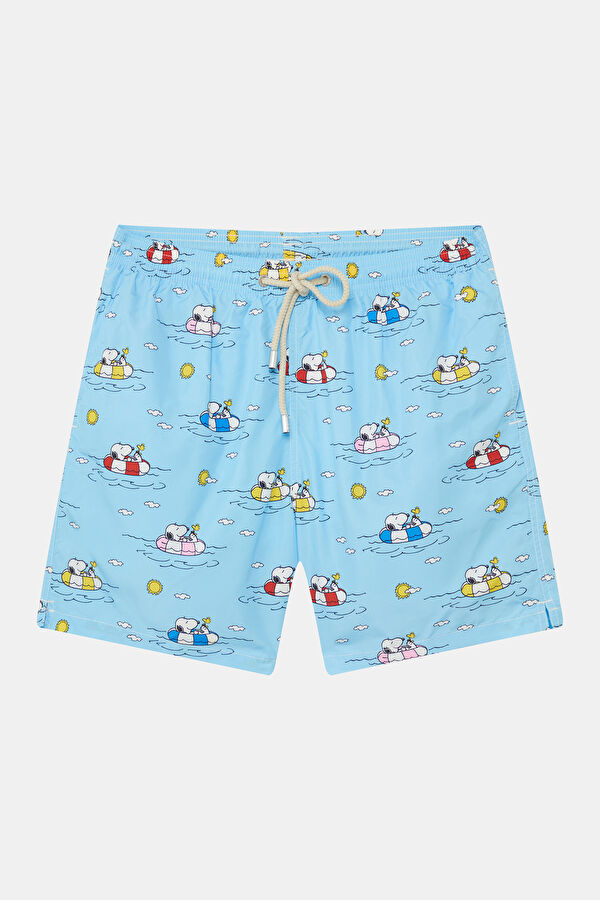 Lighting Snoopy Chill Yacht Mavi Erkek Mayo