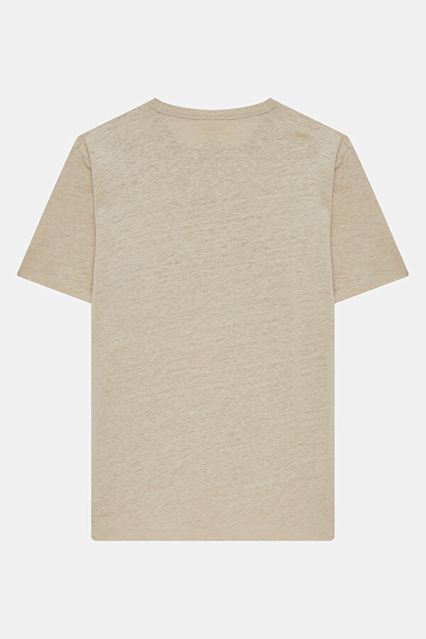 Ecstasea Full Service Men's Beige Linen T-Shirt 2