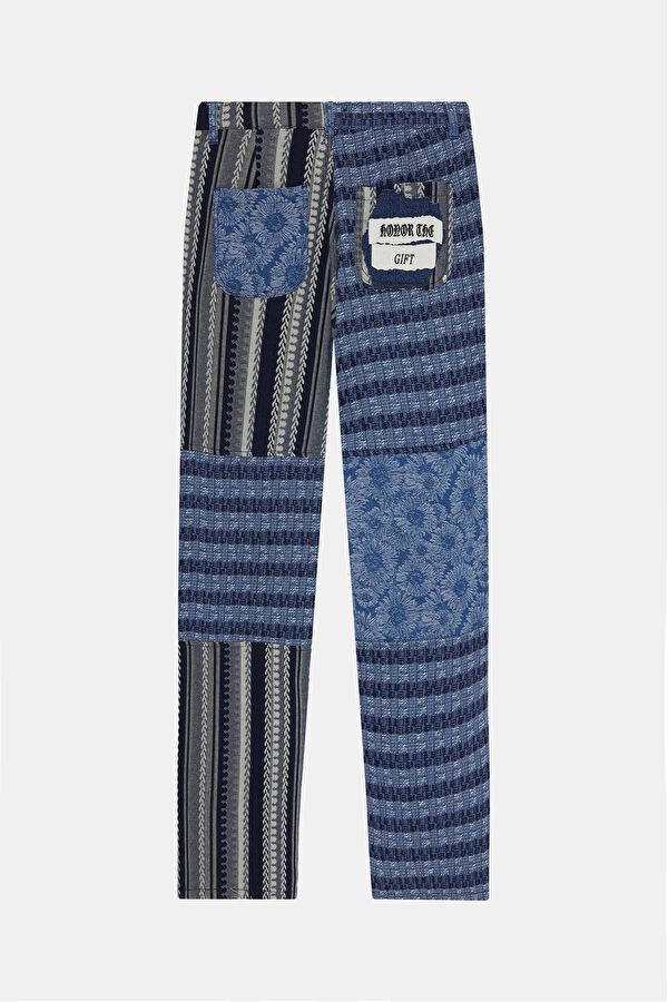 Relax Kalıp İndigo Straight Erkek Pantolon 2