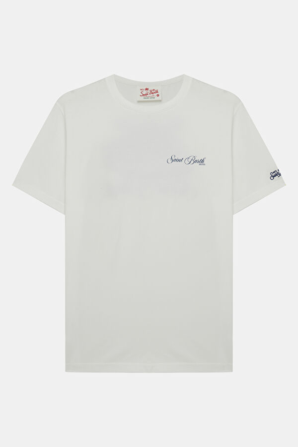 Portland St. Barth Hotel Erkek Beyaz T-Shirt 2