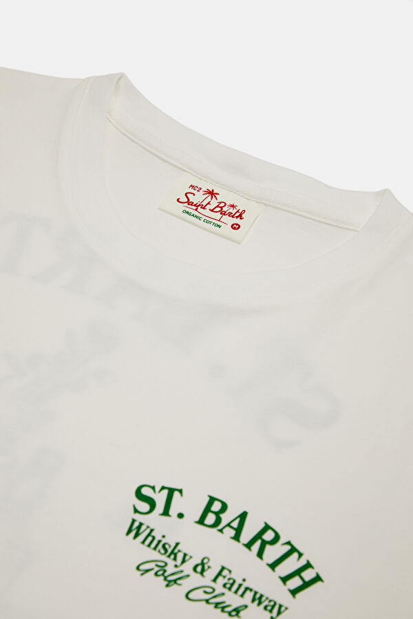 Portland Whisky Faireway Men's White T-Shirt 3