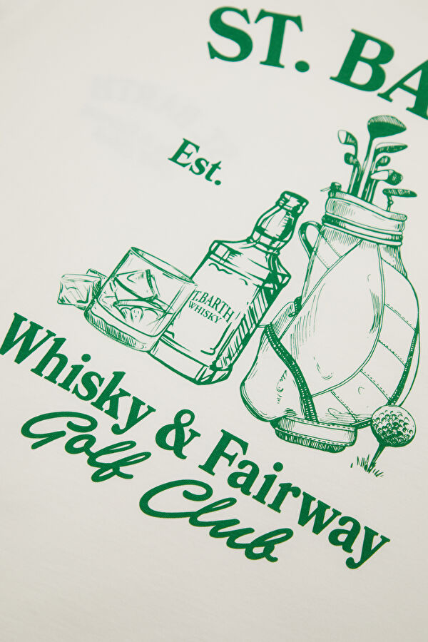 Portland Whisky Faireway Men's White T-Shirt 6