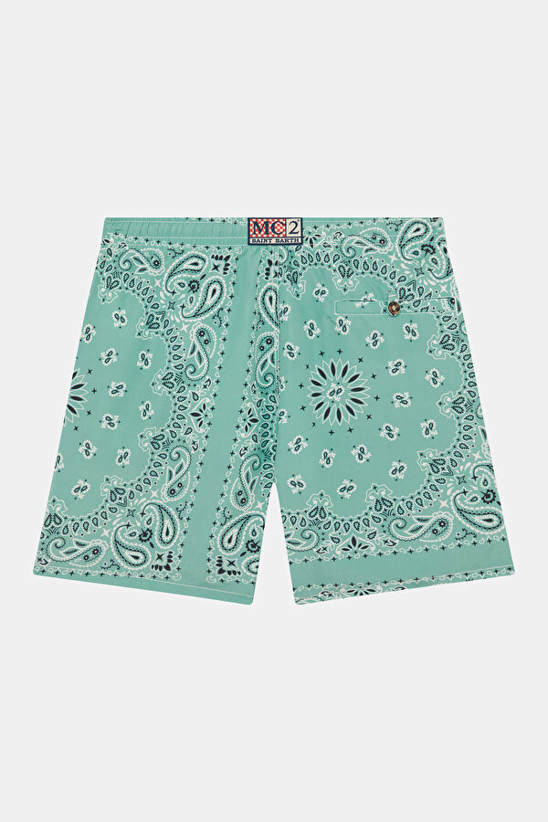 Caprese Bandanna Patterned Men's Mint Swimsuit 2