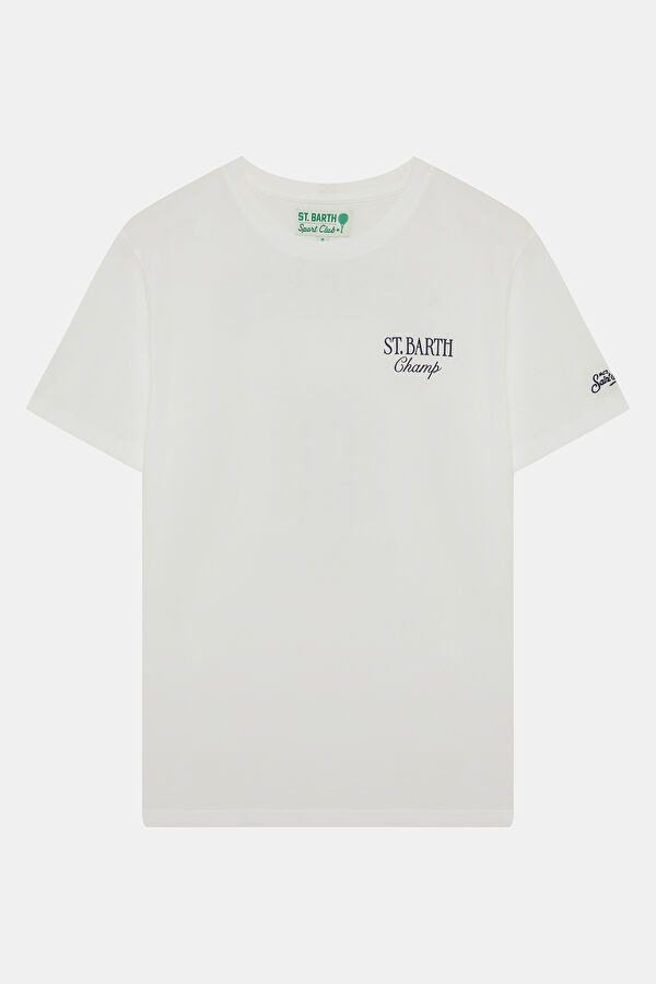 Portland Apres Tennis Champ Erkek Beyaz T-Shirt
