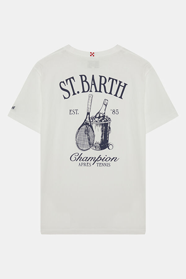 Portland Apres Tennis Champ Erkek Beyaz T-Shirt 2