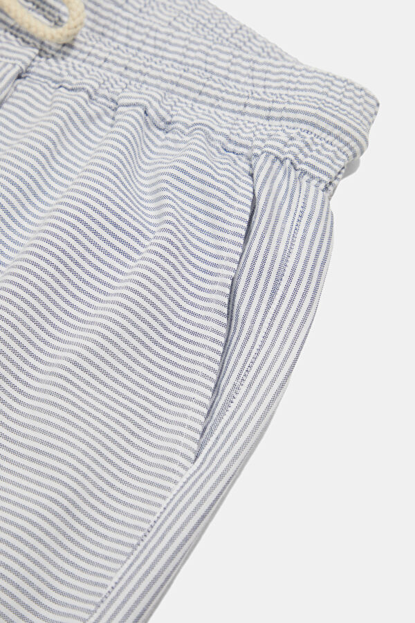Calais Oxford Striped Men's Light Blue Trousers 4