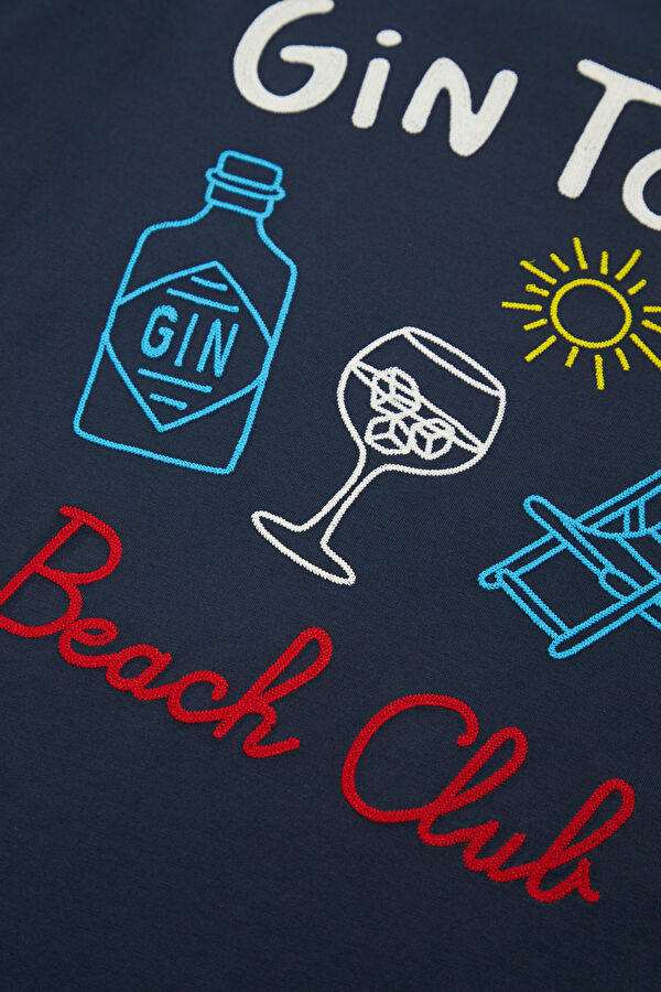 Portland Gin Tonic Summer Men's Navy T-Shirt 6