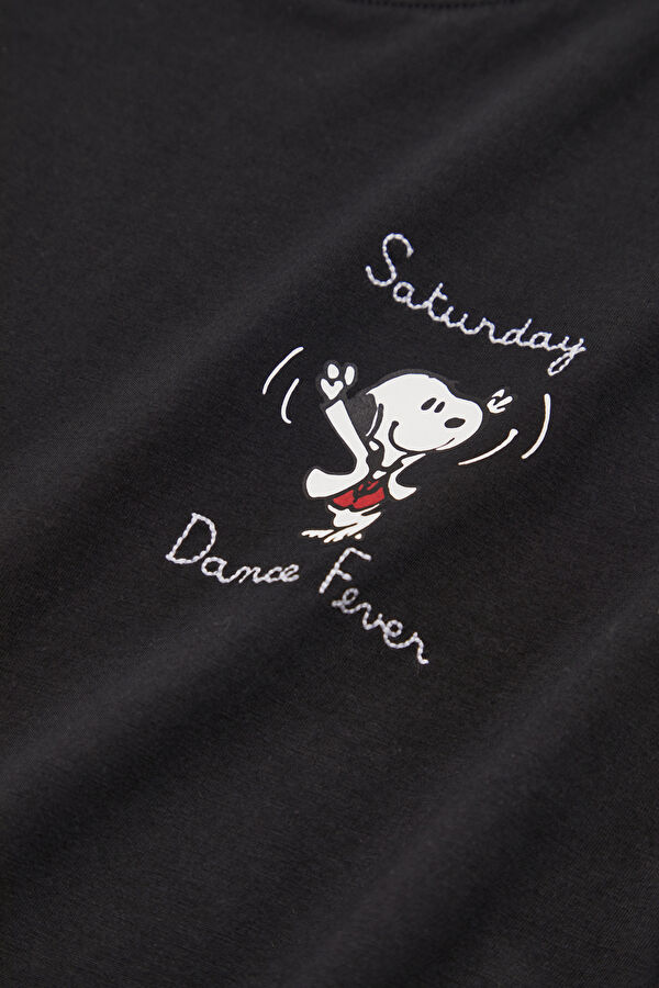 Portofino Snoopy Saturday Fever Erkek T-Shirt 4