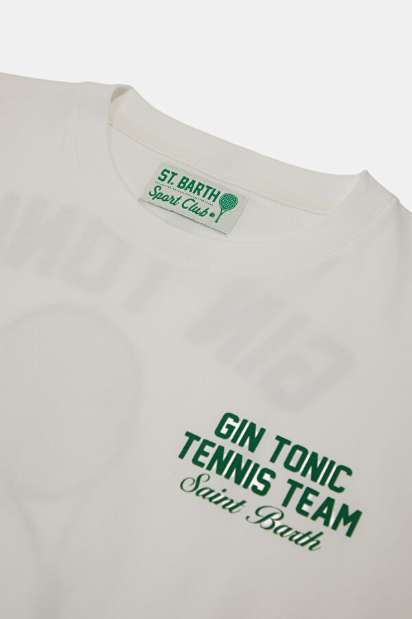 Portland Gin Tonic Tennis Men's White T-Shirt T-Shirt 3